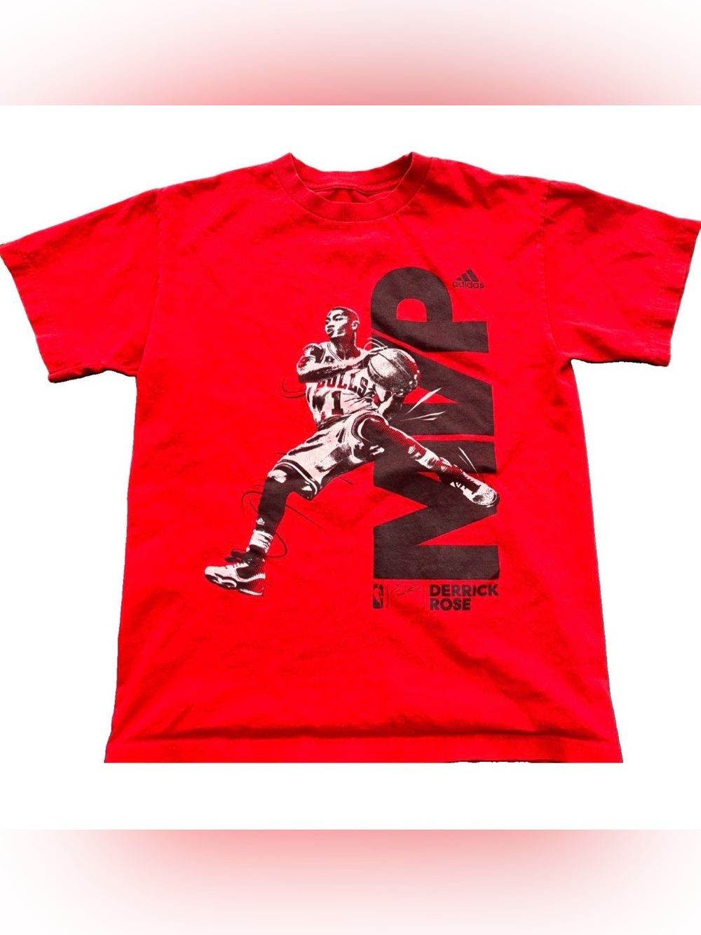 Adidas Derrick Rose Chicago Bulls MVP #1 T-Shirt Men's Size Medium
